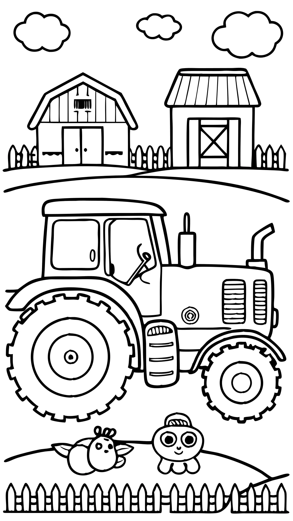 coloring pages of tractors